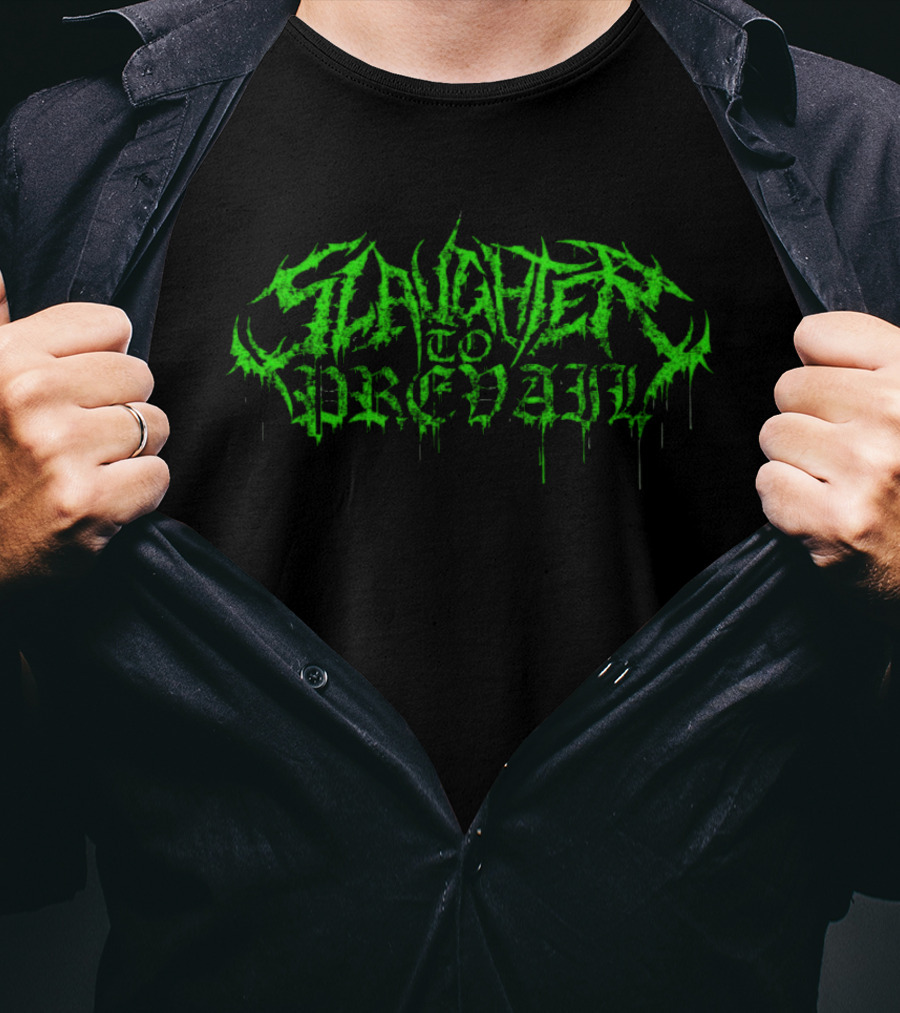 Slaughter To Prevail Halloween 2026 Green Mask Collection T-Shirt