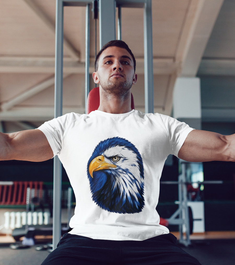 Daisy Edgar Jones Eagle Raglan Blue And White Bird T-Shirt