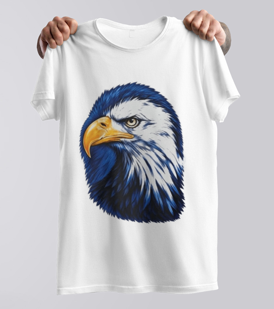 Daisy Edgar Jones Eagle Raglan Blue And White Bird T-Shirt