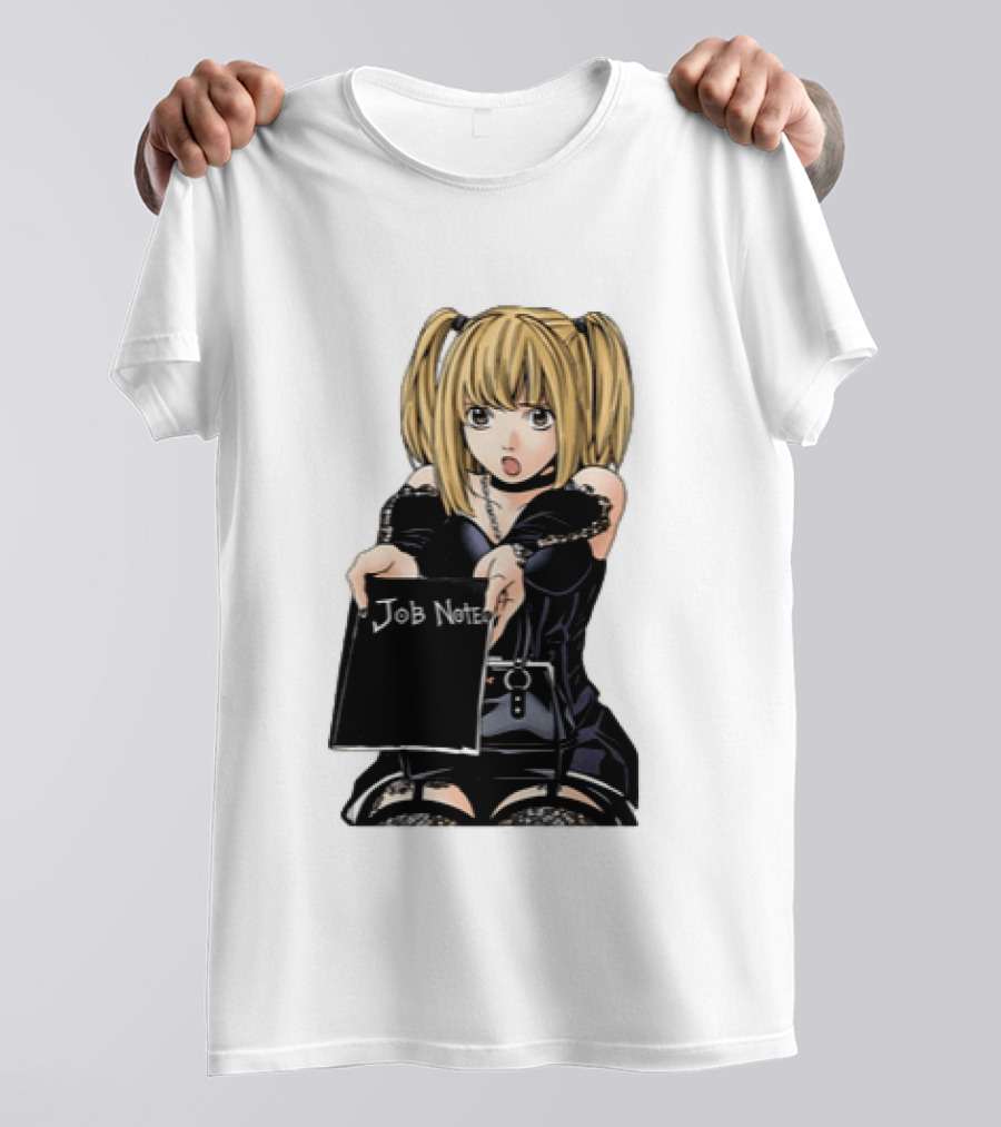 Misa Amane Job Note Anime Character Posing In Gothic Outfit T-Shirt