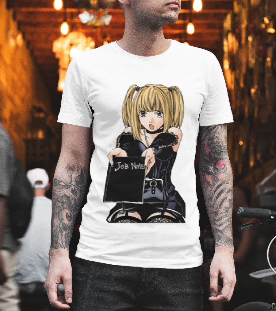 Misa Amane Job Note Anime Character Posing In Gothic Outfit T-Shirt