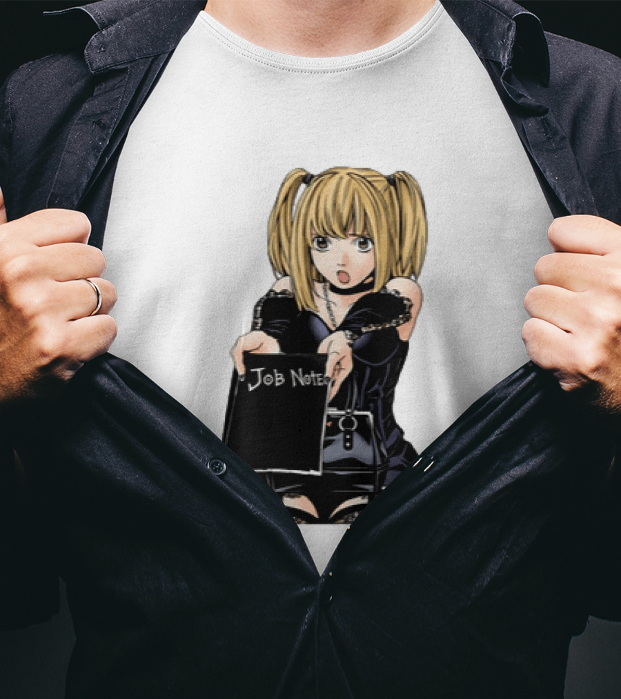 Misa Amane Job Note Anime Character Posing In Gothic Outfit T-Shirt