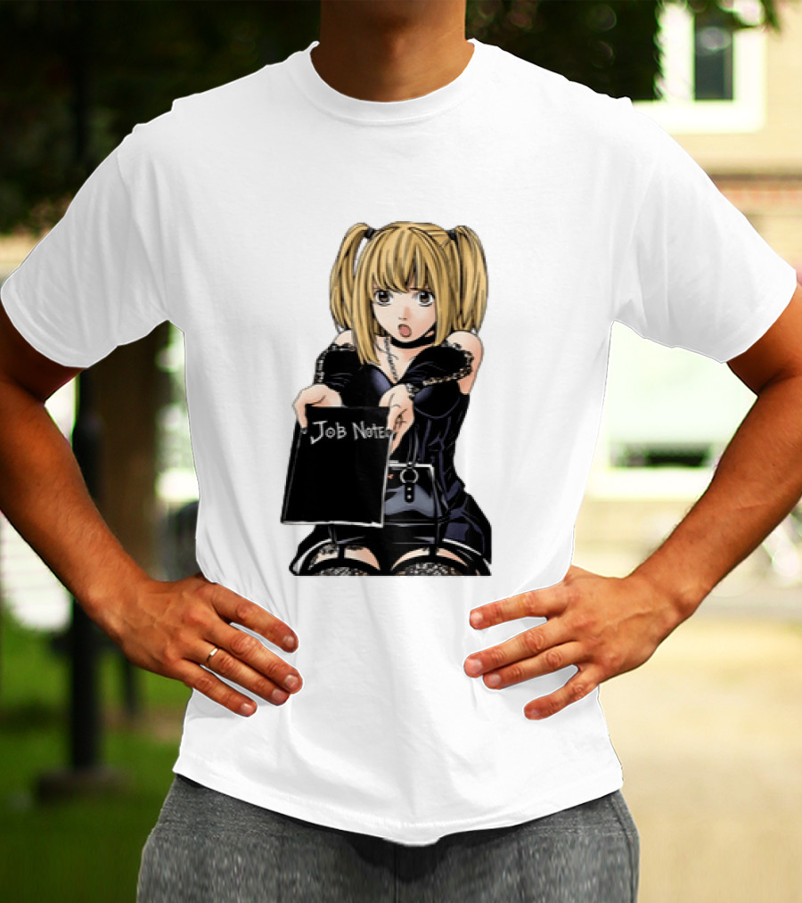 Misa Amane Job Note Anime Character Posing In Gothic Outfit T-Shirt
