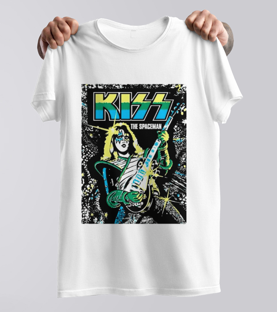 Kiss The Spaceman Ace Frehley Ben Cooper Action Figures Halloween 2026 70s T-Shirt