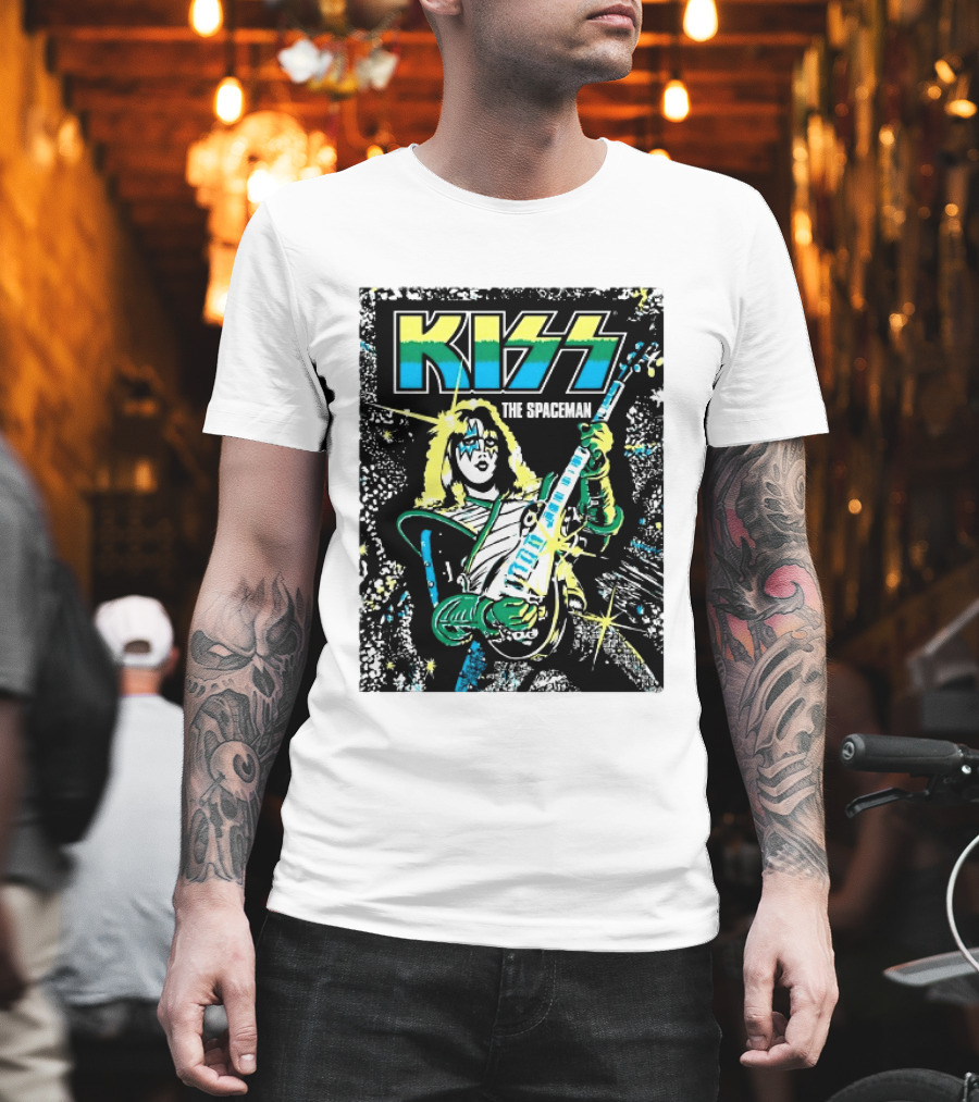 Kiss The Spaceman Ace Frehley Ben Cooper Action Figures Halloween 2026 70s T-Shirt