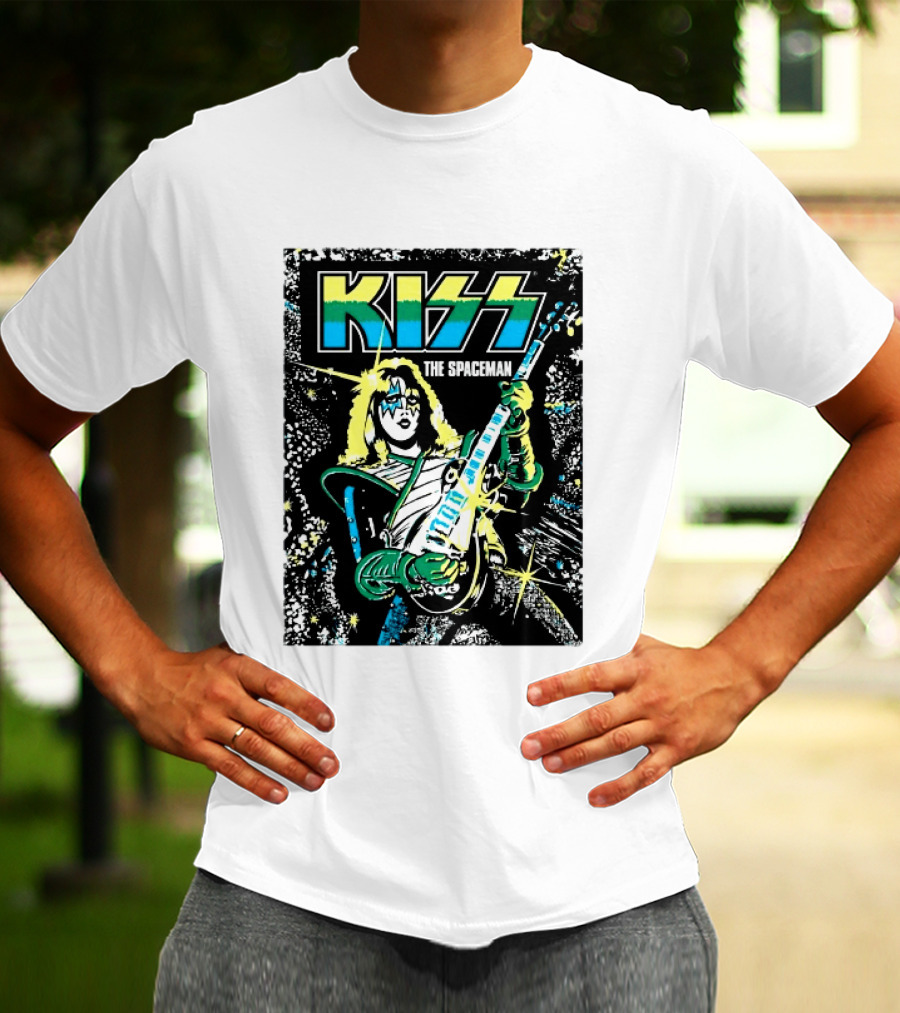 Kiss The Spaceman Ace Frehley Ben Cooper Action Figures Halloween 2026 70s T-Shirt