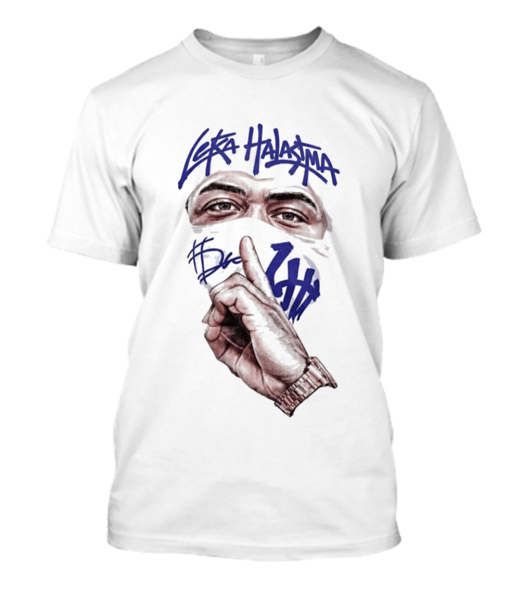 Leka Halasima Ski Mask Artwork 2026 Leka Eyewear Finger Gesture T-Shirt