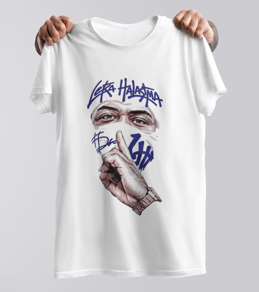 Leka Halasima Ski Mask Artwork 2026 Leka Eyewear Finger Gesture T-Shirt