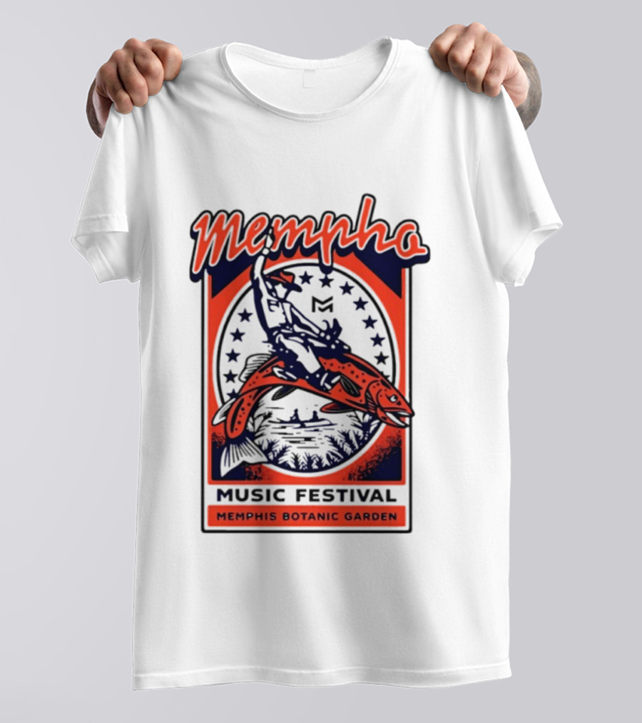 Mempho Music Festival Memphis Botanic Garden Event T-Shirt