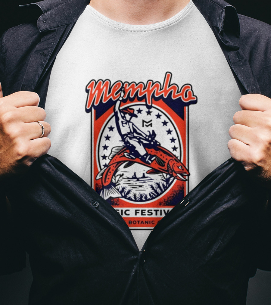 Mempho Music Festival Memphis Botanic Garden Event T-Shirt