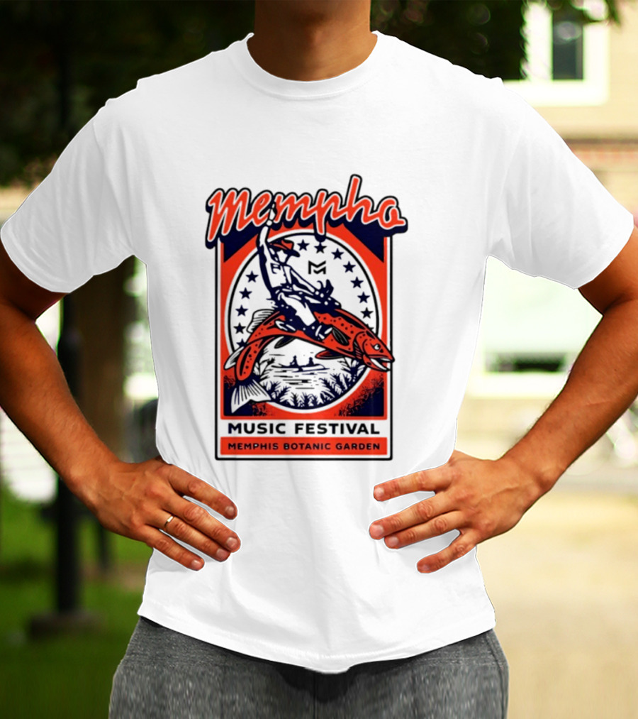 Mempho Music Festival Memphis Botanic Garden Event T-Shirt