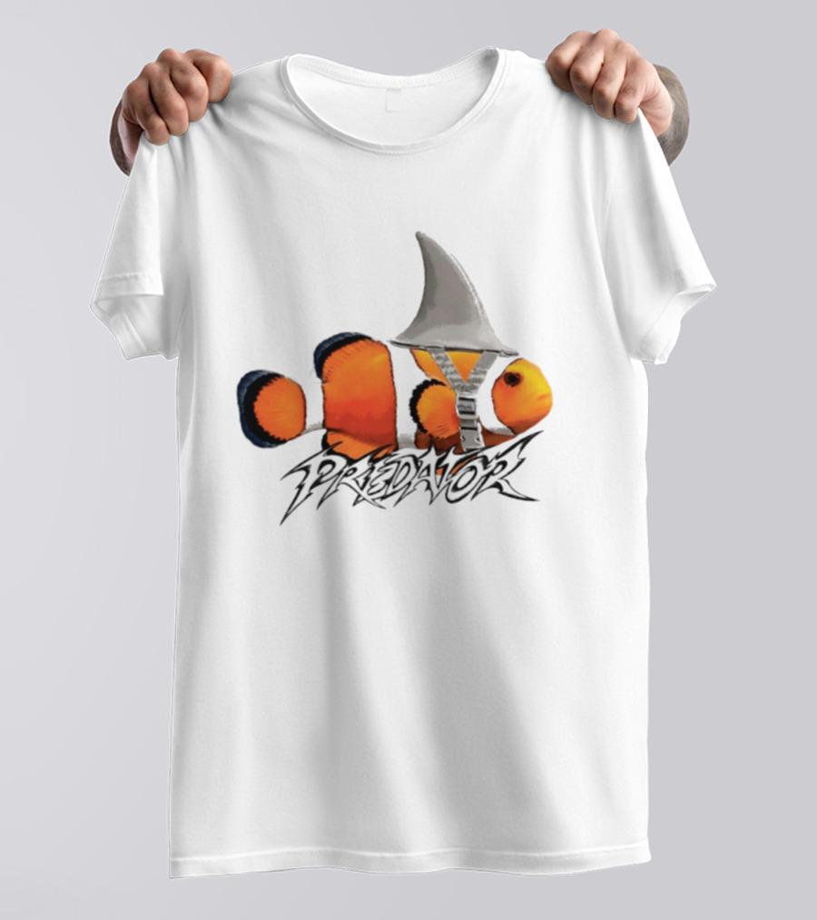 Predator Clown Nemo X Shark Fin Helmet T-Shirt