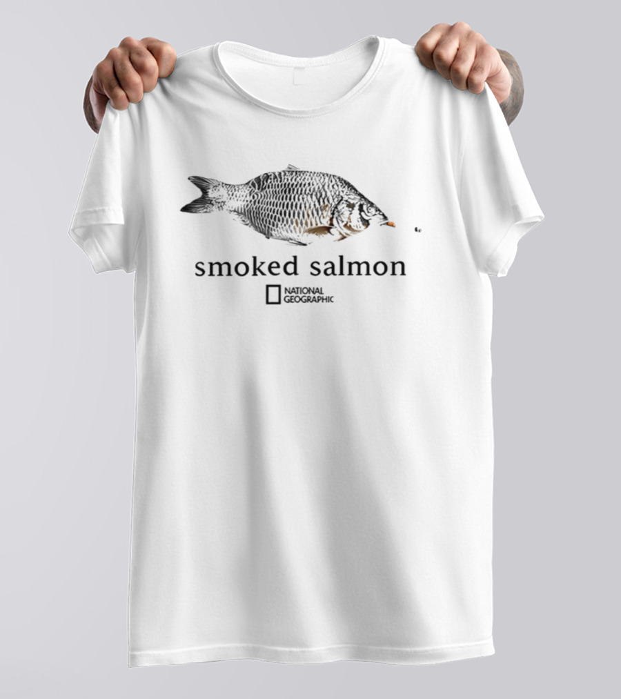 National Geographic Smoked Salmon Fish Cigarette T-Shirt