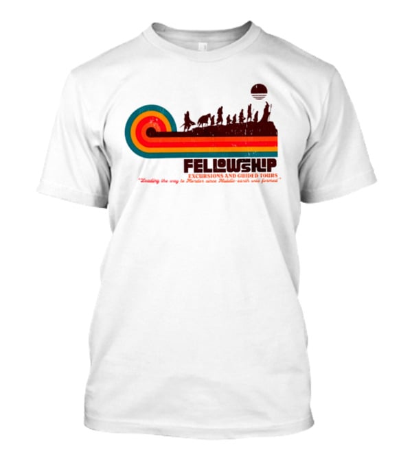 Fellowship Excursions And Guided Tours Leading The Way To Mordor T-Shirt