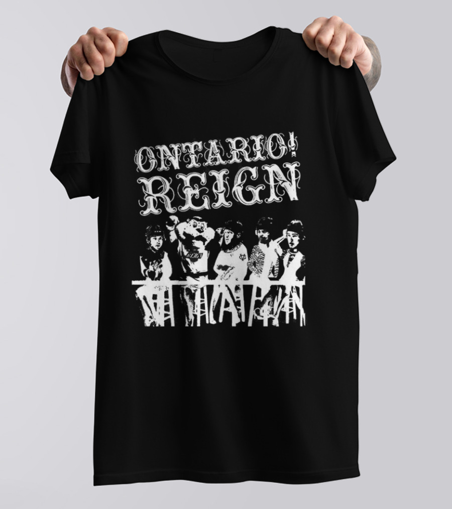 Ontario Reign Ice Hockey Emo Punk Theme Night Panic T-Shirt