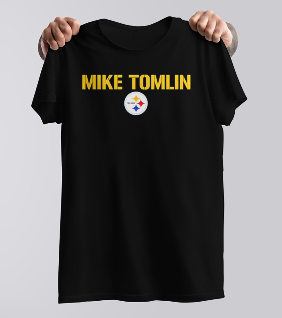 Mike Tomlin Pittsburgh Steelers Logo Football Coach T-Shirt