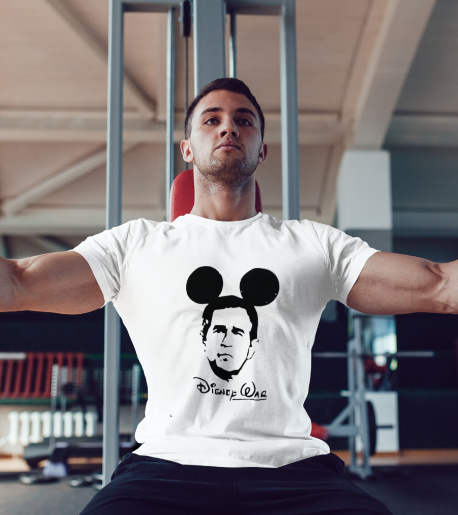 Disney War U.S. President George W. Bush Mickey Mouse Ears T-Shirt