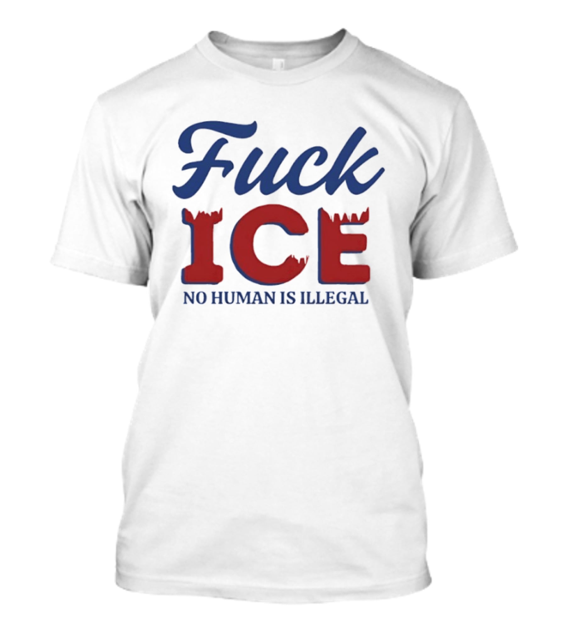 Fuck ICE No Human Is Illegal T-Shirt