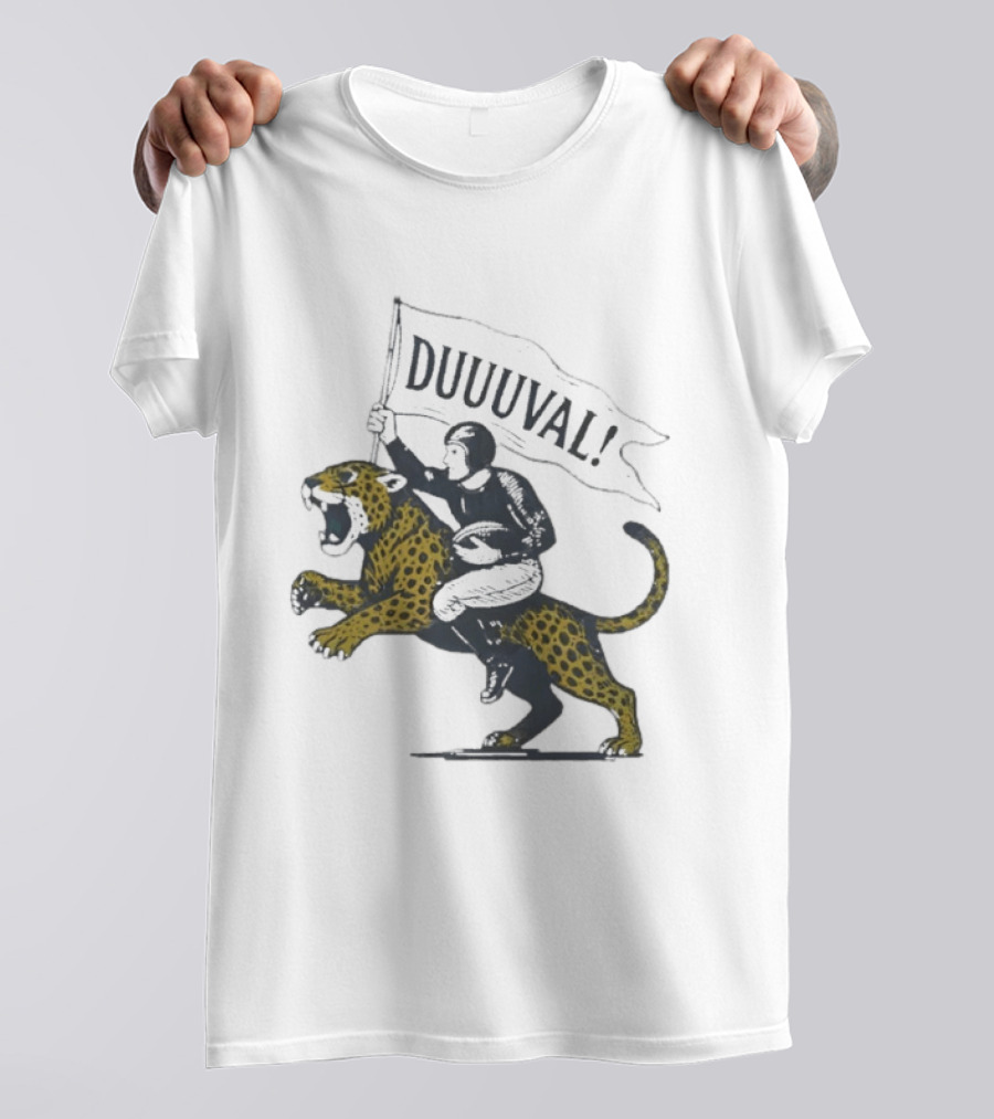 Duuuval Football Jaguar Rider Jacksonville T-Shirt