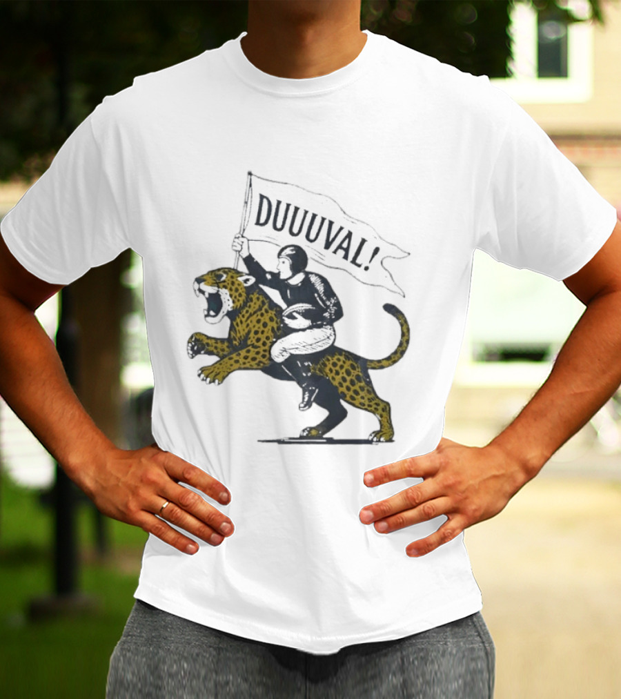Duuuval Football Jaguar Rider Jacksonville T-Shirt
