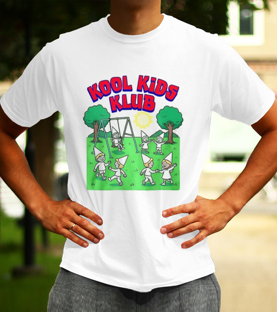 Kool Kids Klub Cartoon Playground Sun Swinging Scene T-Shirt