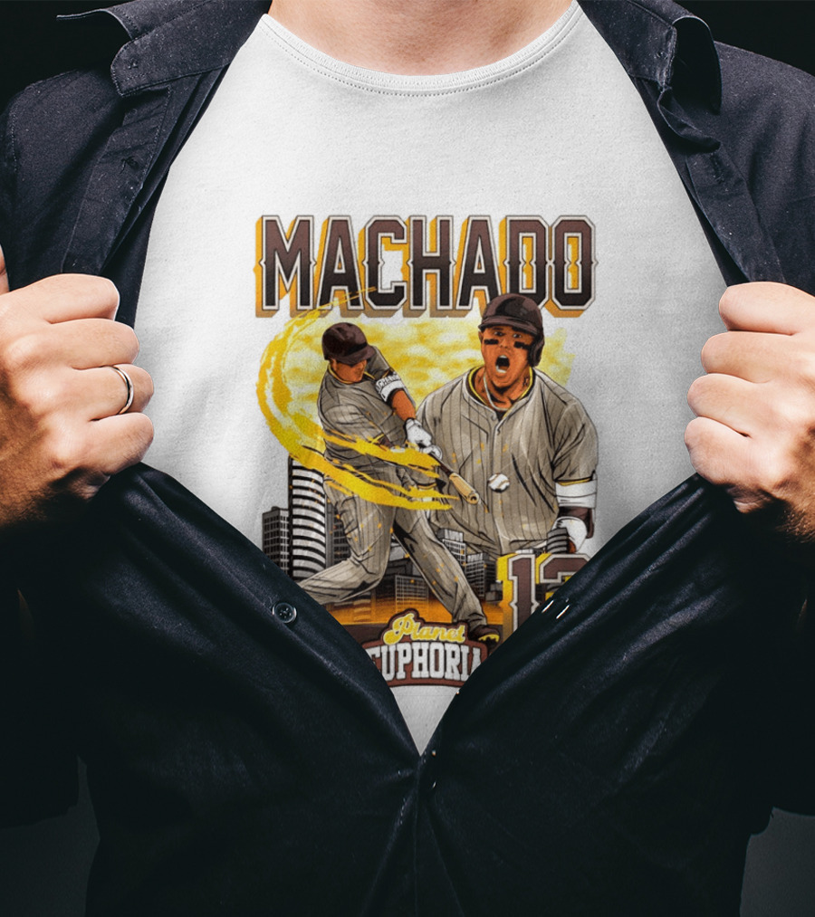 Manny Machado 13 San Diego Padres Planet Euphoria T-Shirt