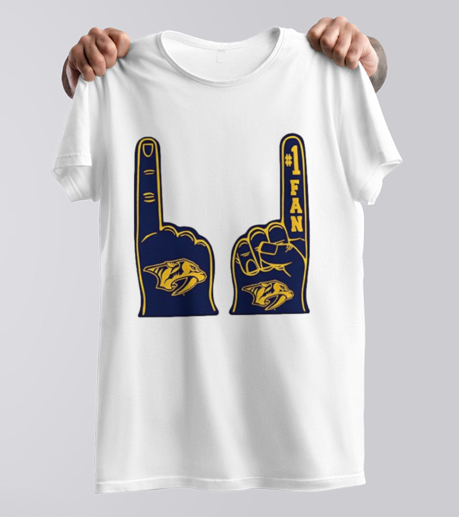 Nashville Predators #1 Fan Foam Finger T-Shirt