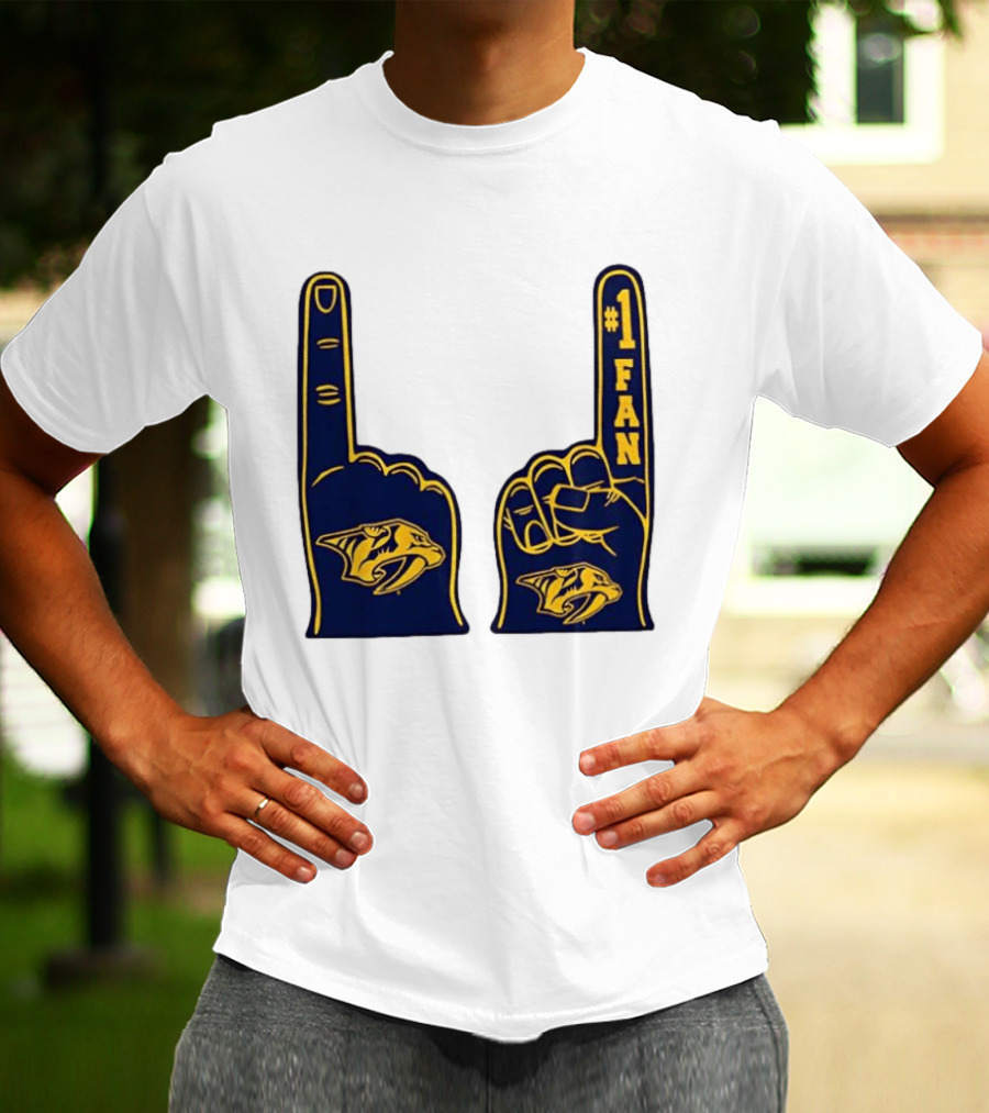 Nashville Predators #1 Fan Foam Finger T-Shirt