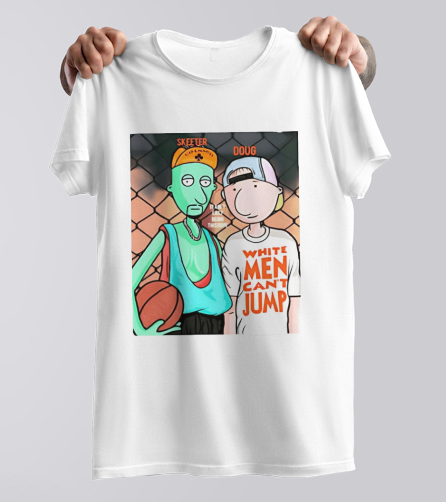 Skeeter Doug Basketball White Men Can't Jump Cartoon Characters T-Shirt