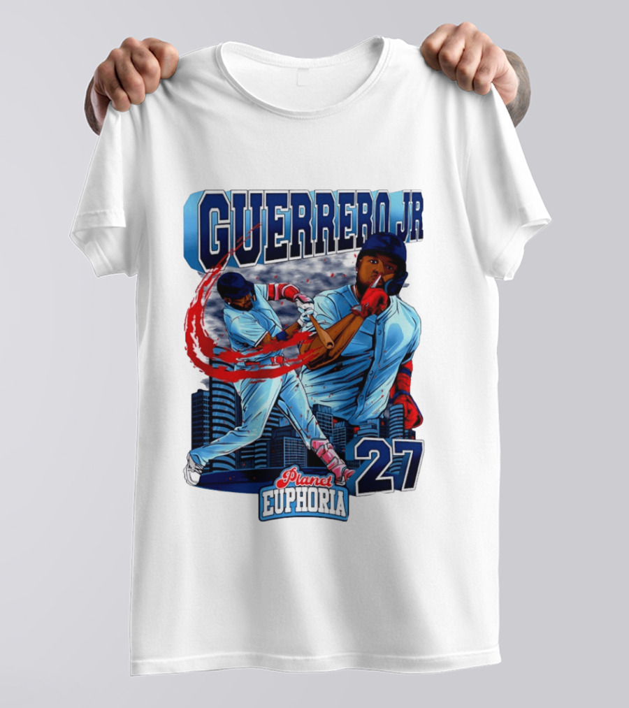Guerrero Jr Planet Euphoria 27 Blue Jays Baseball Toronto T-Shirt