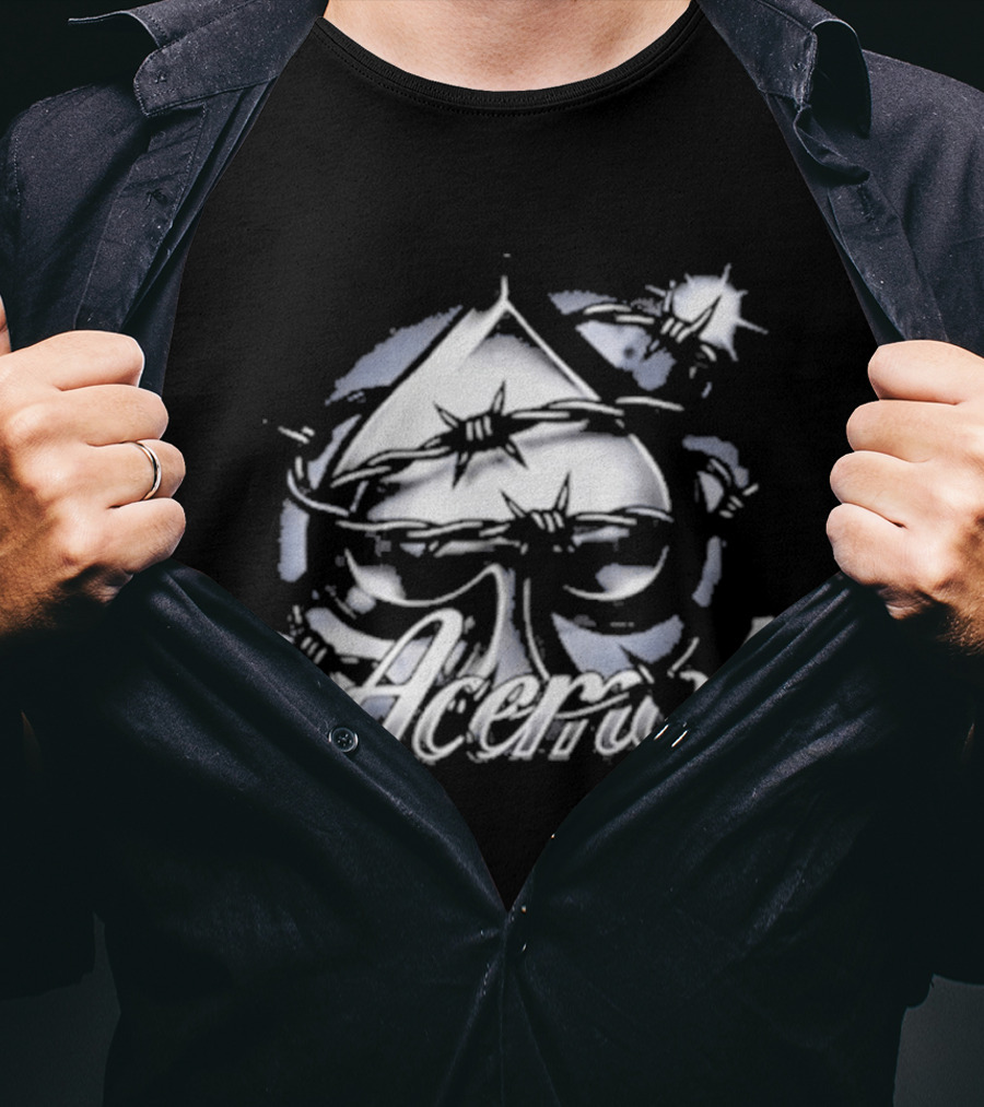 Ace Mob Heart Of Thorns Spade Symbol And Starburst T-Shirt