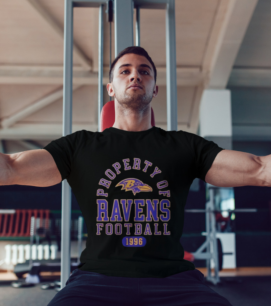 Baltimore Ravens Property Of Ravens Football 1996 T-Shirt