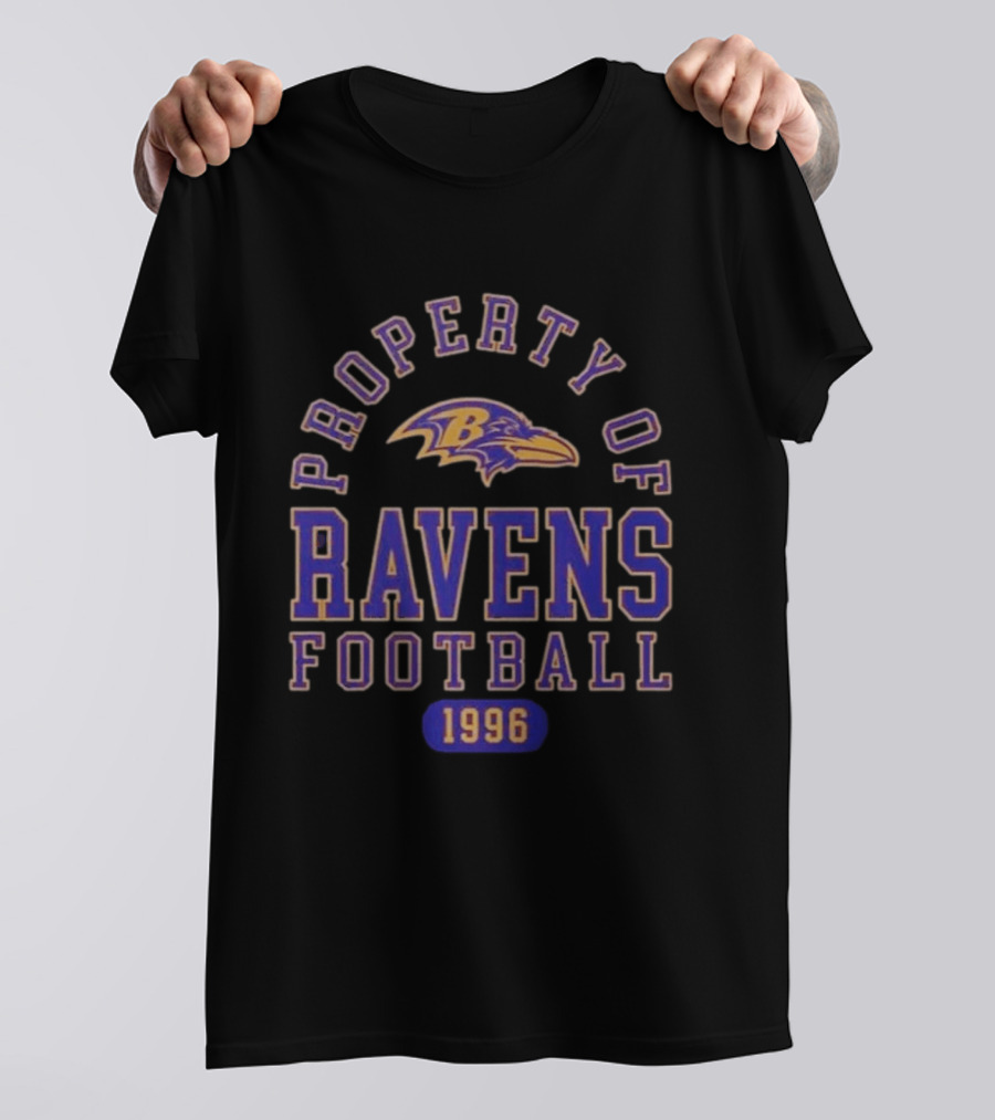Baltimore Ravens Property Of Ravens Football 1996 T-Shirt