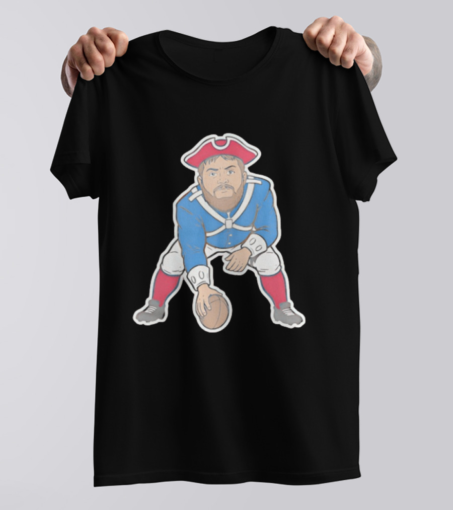 Best Section 10 Football Colonial Style Quarterback In Revolutionary War Uniform T-Shirt
