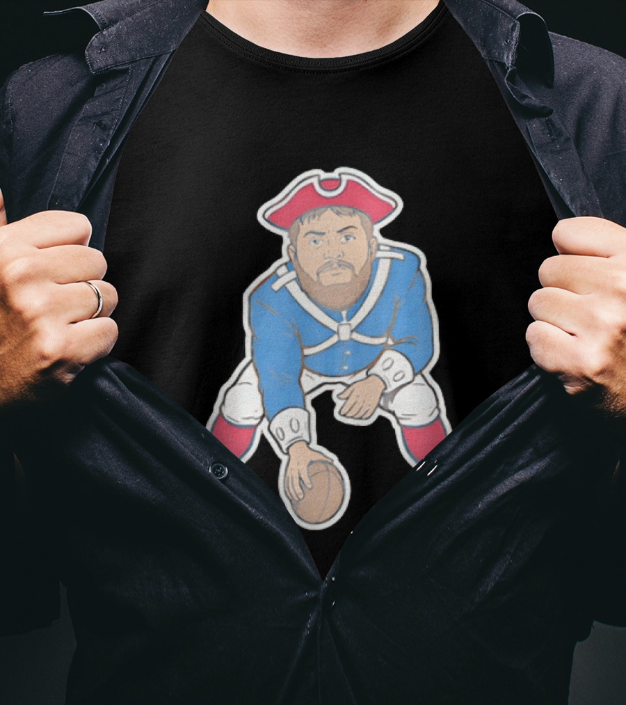 Best Section 10 Football Colonial Style Quarterback In Revolutionary War Uniform T-Shirt