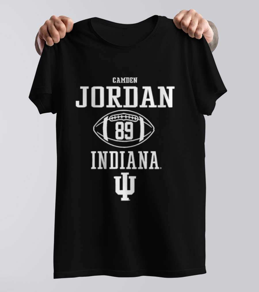 Camden Jordan 89 Indiana Hoosiers IU Football T-Shirt
