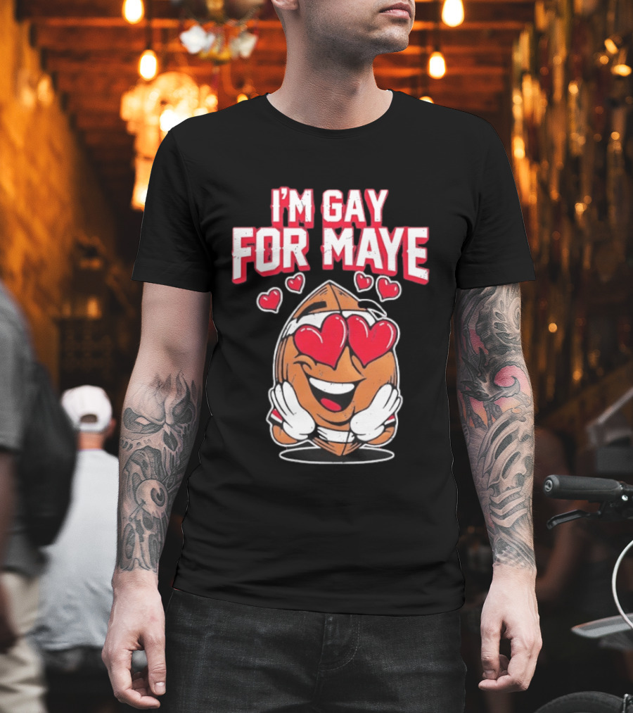 I'm Gay For Maye Cute Basketball Emoji Hearts T-Shirt