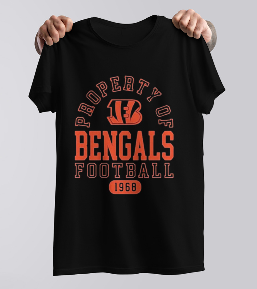 Property Of Bengals Football 1968 T-Shirt