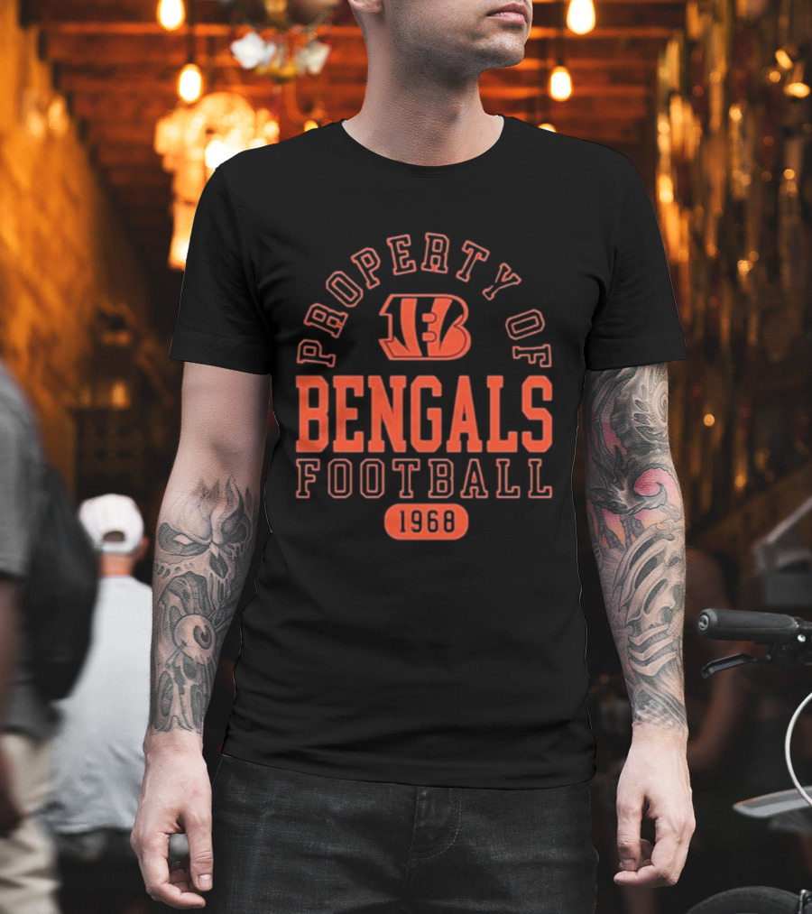 Property Of Bengals Football 1968 T-Shirt