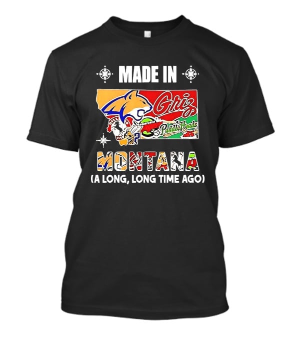Made In Montana Griz PaddleHeads Team Collage A Long Long Time Ago T-Shirt