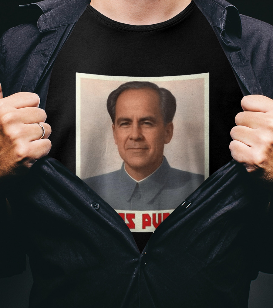 Mark Carney China's Puppet Mao Suit Caricature T-Shirt