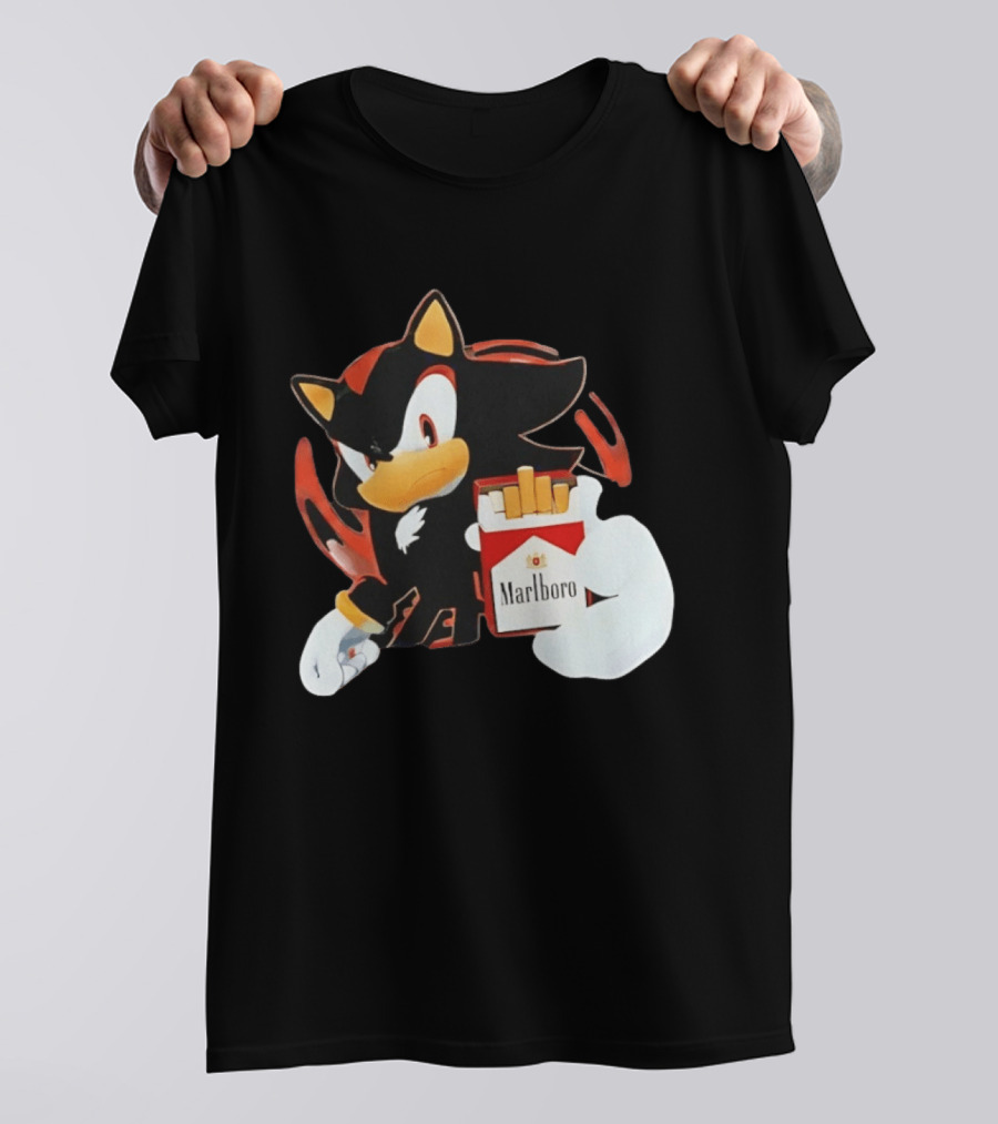 Shadow The Hedgehog Marlboro Red Pack T-Shirt