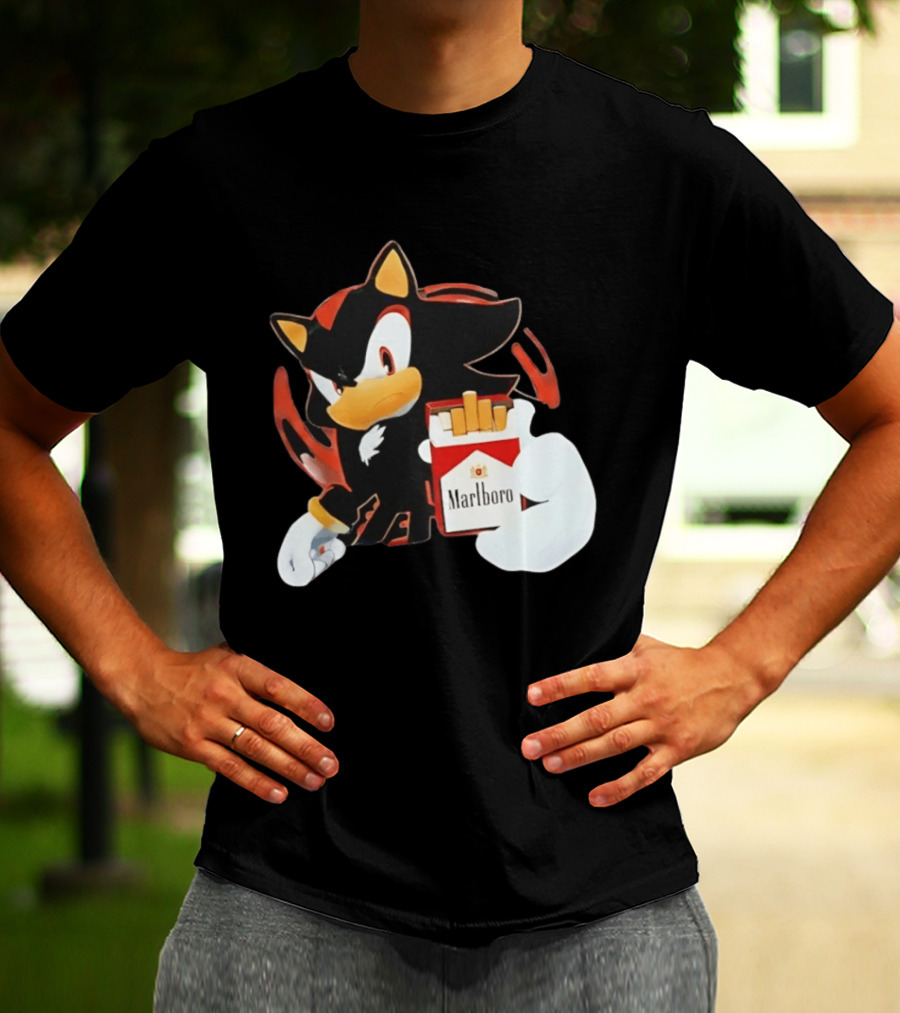 Shadow The Hedgehog Marlboro Red Pack T-Shirt