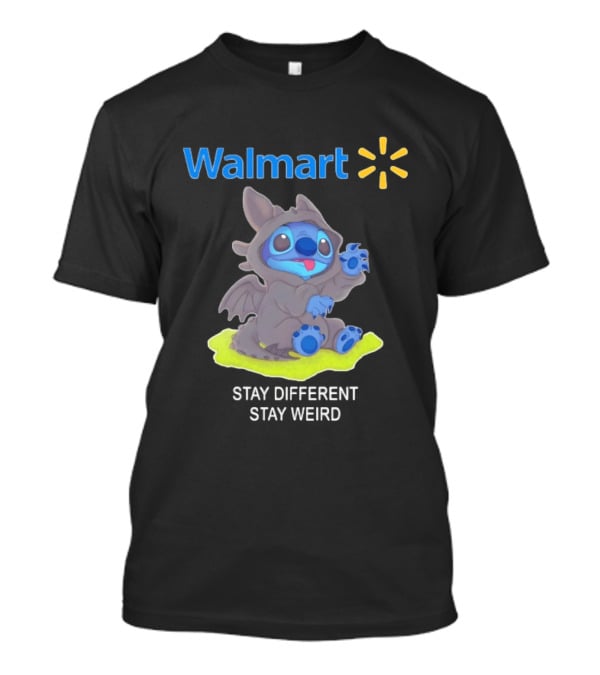 Walmart Canada Toothless Stitch Stay Different Stay Weird T-Shirt