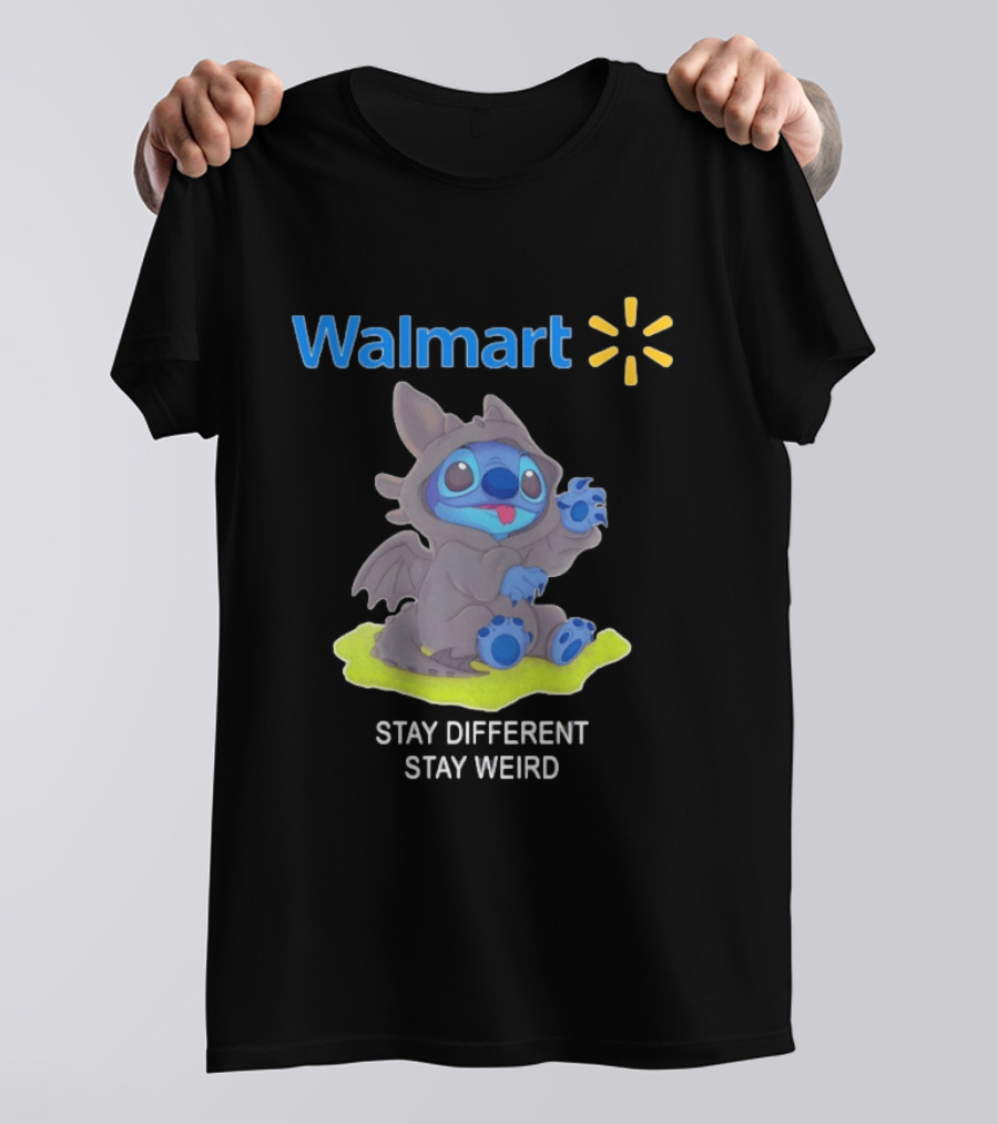 Walmart Canada Toothless Stitch Stay Different Stay Weird T-Shirt