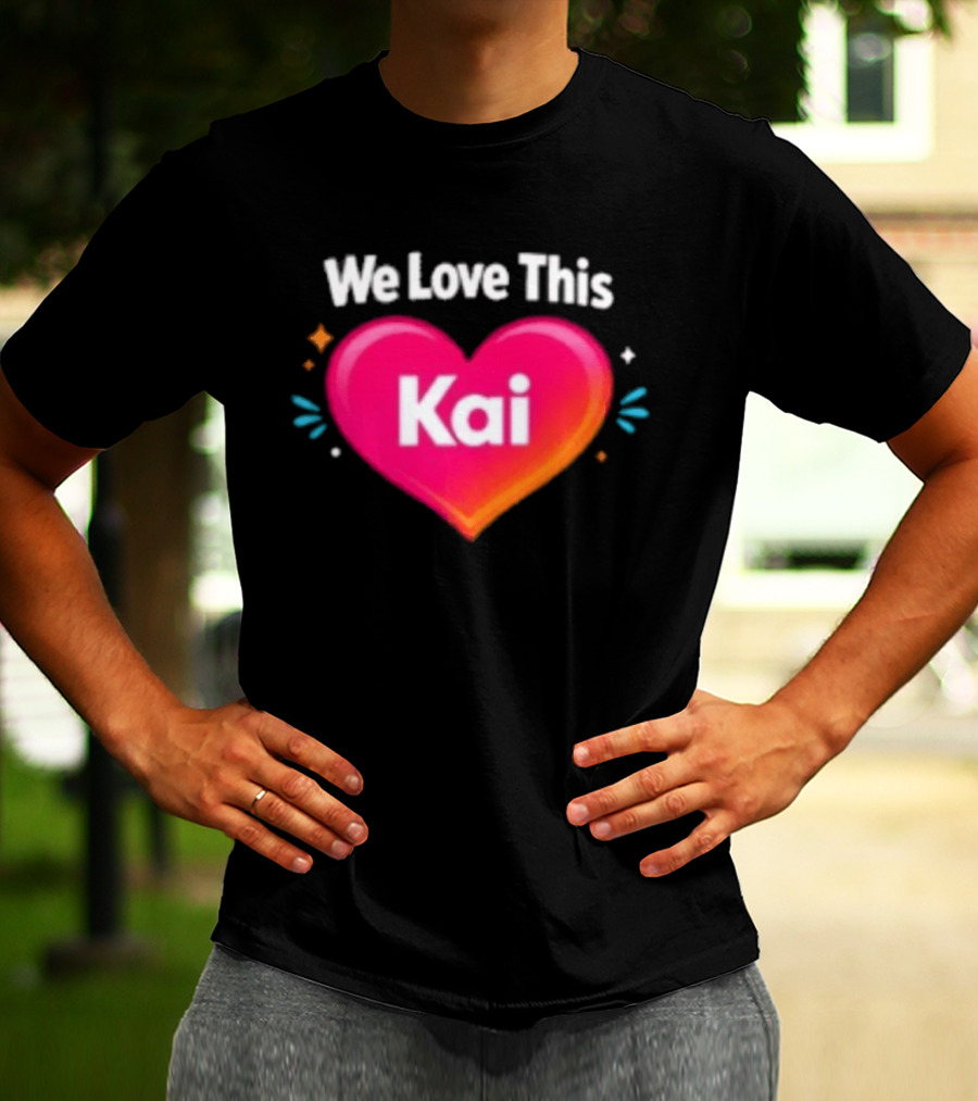 We Love This Kai Heart Design With Colorful Accents T-Shirt