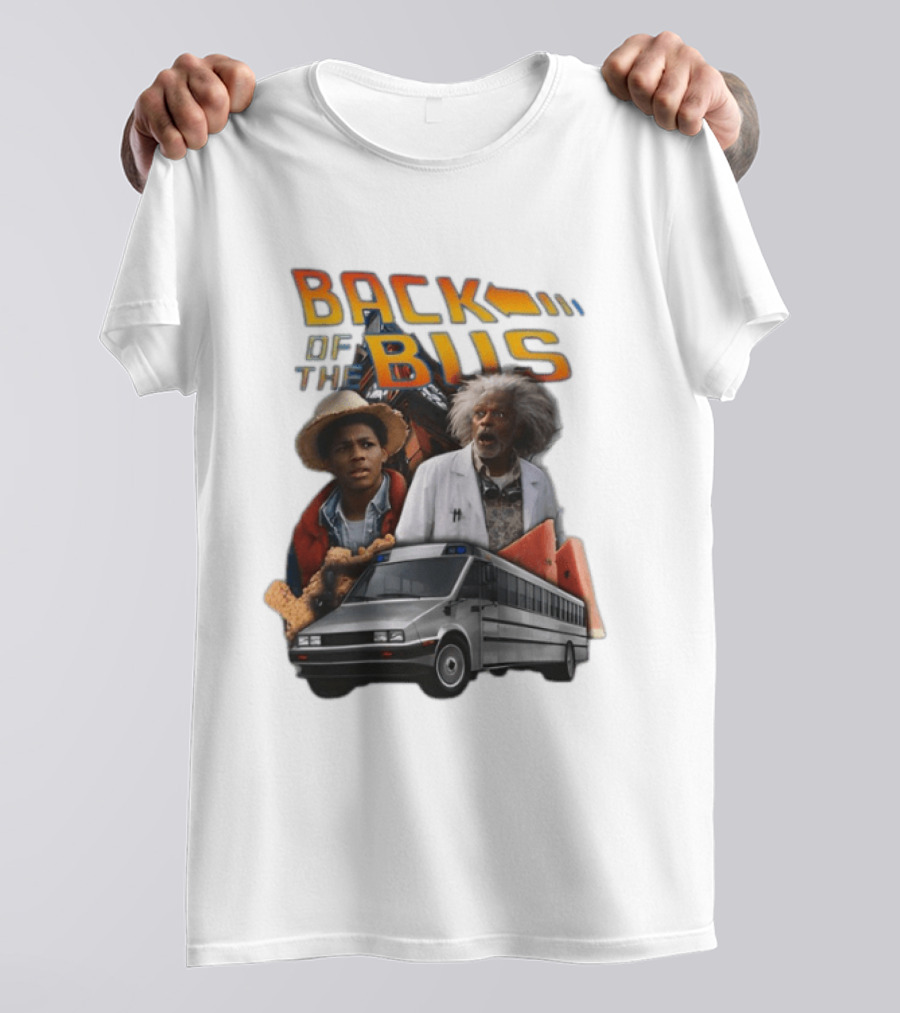 Back Of The Bus Memer Time Travel Comedy Mashup T-Shirt