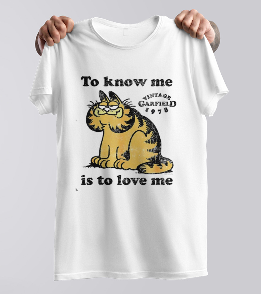 Vintage Garfield 1978 To Know Me Is To Love Me T-Shirt
