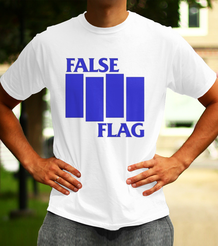 False Flag Bars Blue T-Shirt