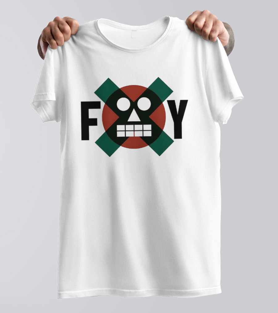 Foy Robot Face Indie Soul Digital Edge T-Shirt